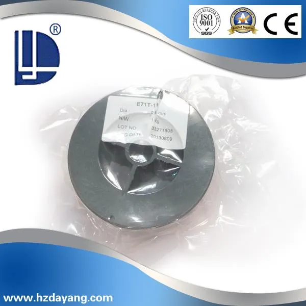 Plynový svařovací drát s průtokovým proudem E71t-11